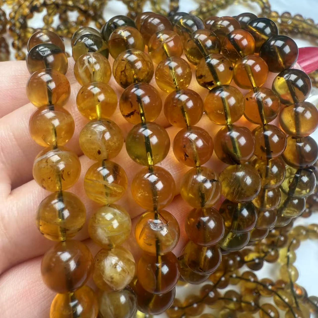 【绿庄】-1836/L011-琥珀手串-多样性发其一