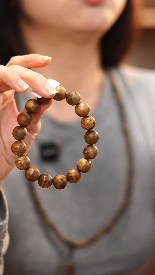 沉香手串密香王单圈圆珠13MM