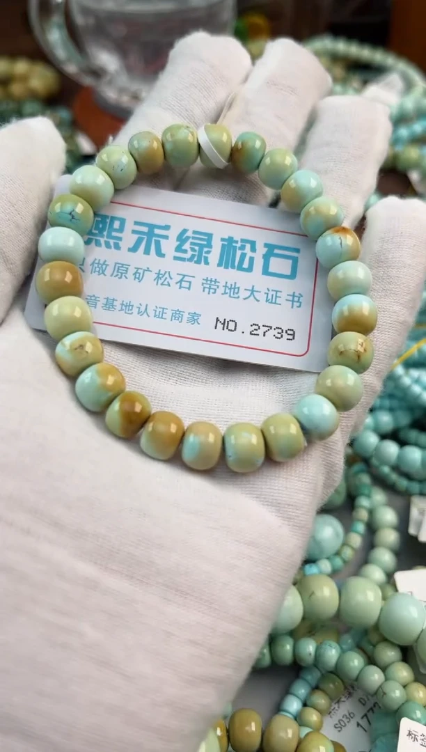 未镶嵌绿松石松石2739