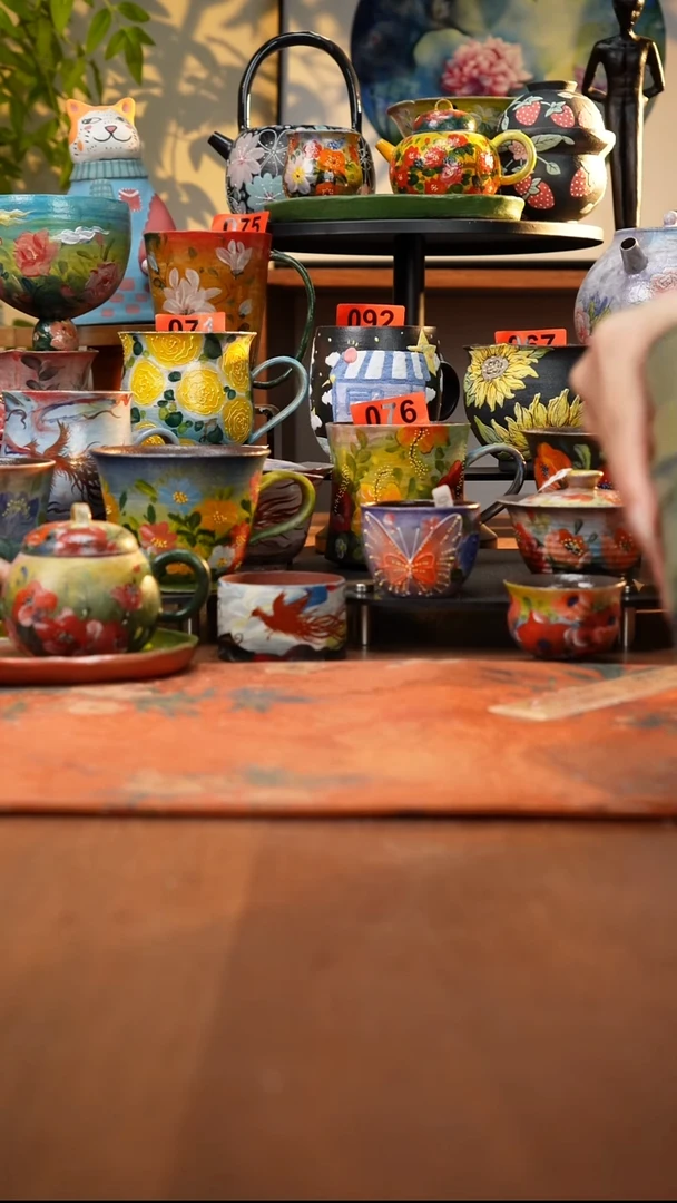 瓷片景德镇手工手绘476