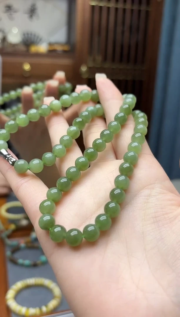 颈饰未镶嵌和田玉和田玉项链ZD