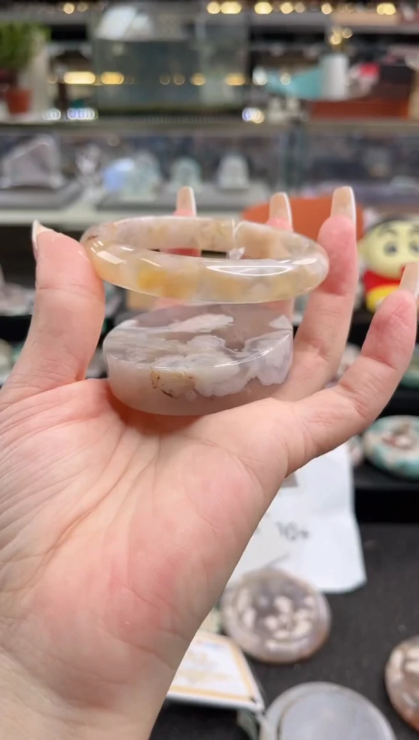 未镶嵌手镯石英质玉59圈口（赠品镯心）1002