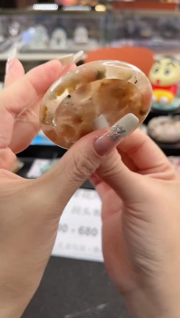 未镶嵌手镯石英质玉尘*丷圈口（赠品镯心）