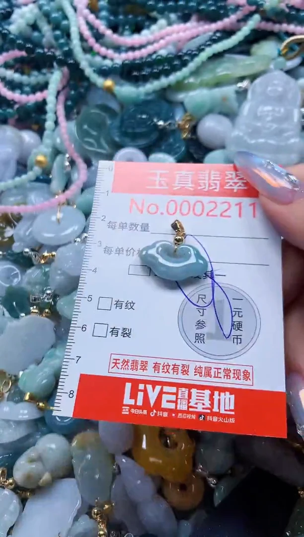 翡翠未镶嵌吊坠(不含链)2211