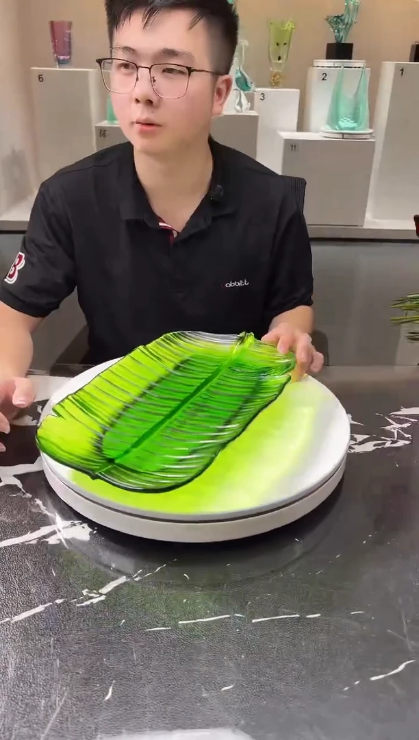 摆件巴比特美学 芭蕉叶果盘