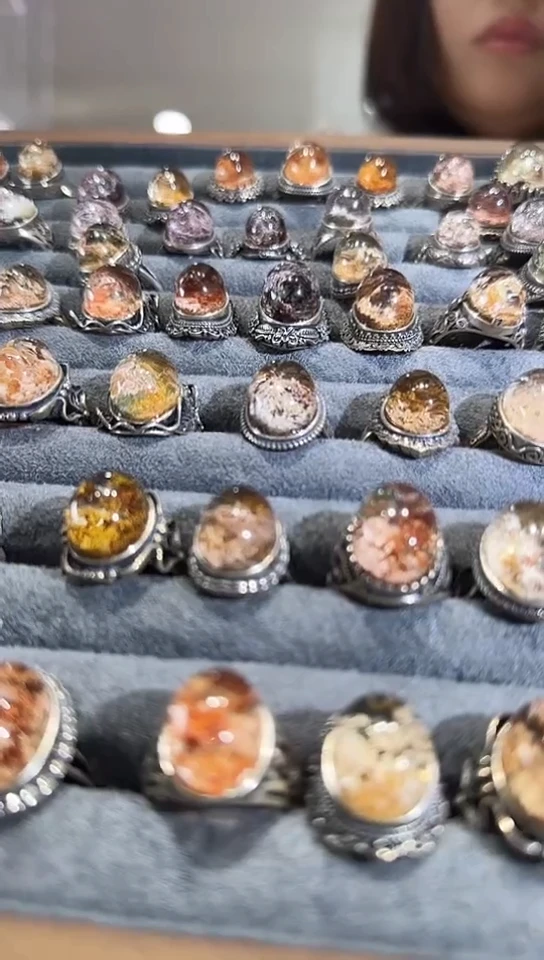 【闪购商品】水晶戒指银S925镶嵌（多样性发一）