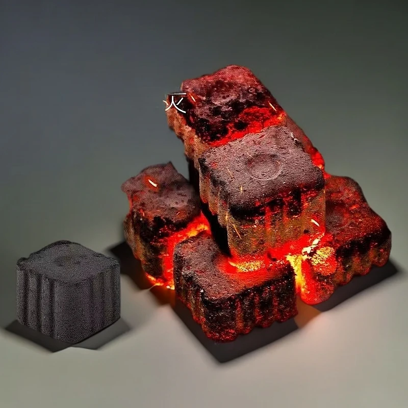 速燃果木炭烧烤碳无烟易燃滴油不起火木炭室内户外烧烤炭烧烤木炭