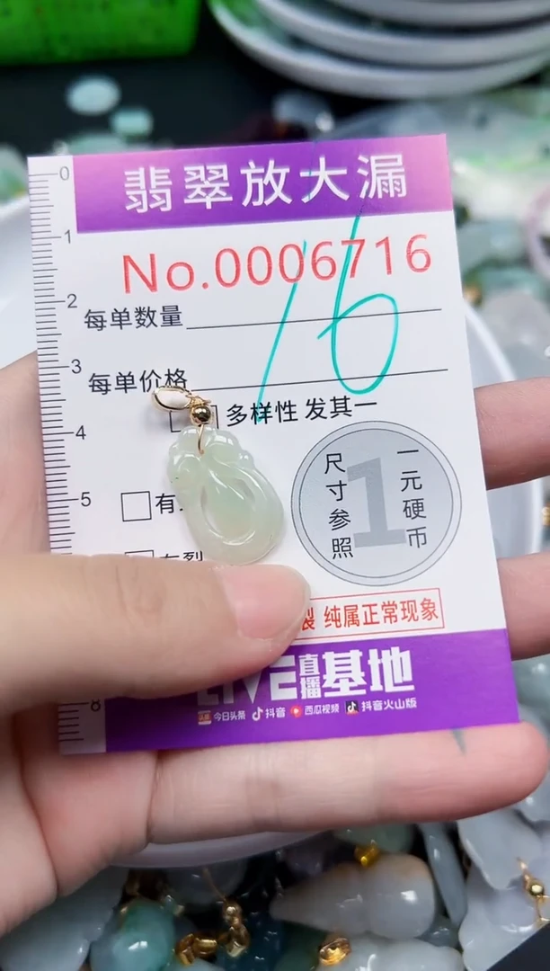 颈饰未镶嵌翡翠6716