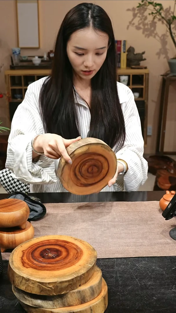 木香樟木香樟木原木切片底托1287