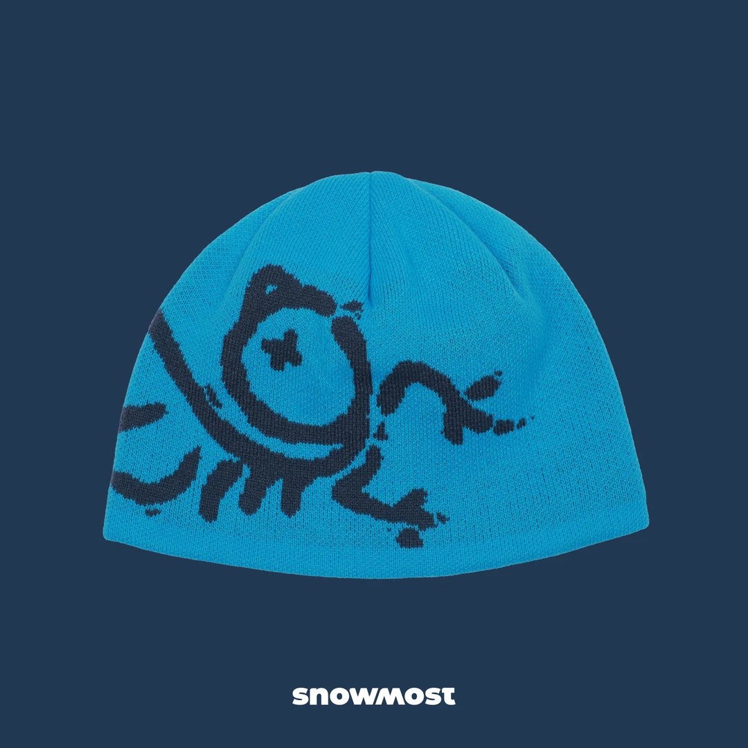 雪怪超市·大鸡冷帽 大头围 加绒提花绒线帽 男女同款 滑雪/户外