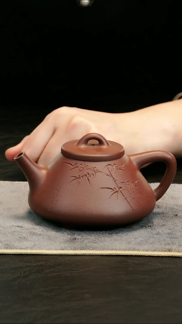 茶壶紫砂紫泥子冶石瓢
