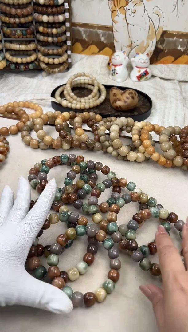 手串菩提根/象牙果a665 卡14 水磨三花猫