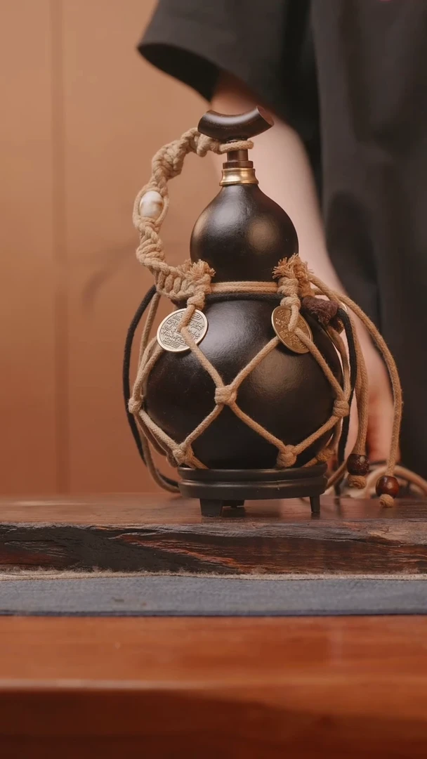 1376号精品大漆葫芦防腐防渗装水茶酒