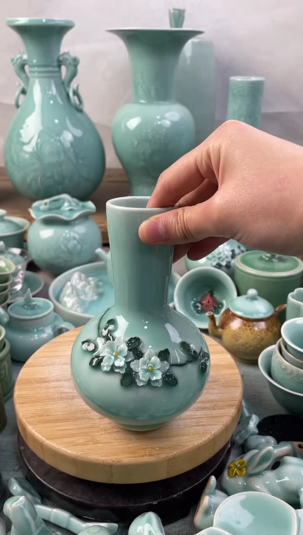 【闪购商品】手工捏花 福利款 慧仙青瓷 瓷器