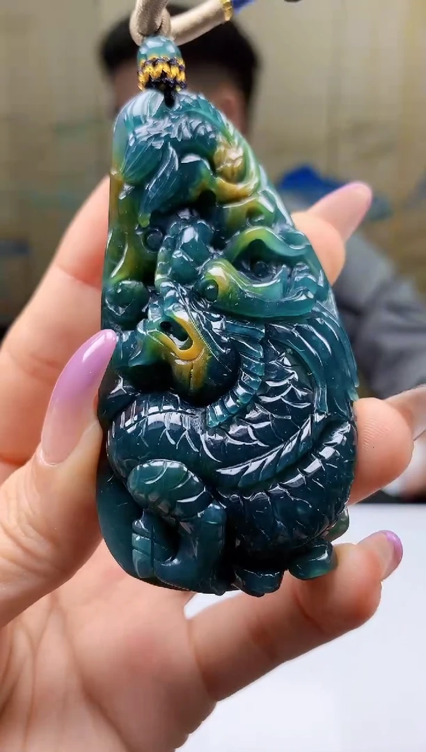 【闪购商品】定制翡翠未镶嵌4917ty-毛货挂件127