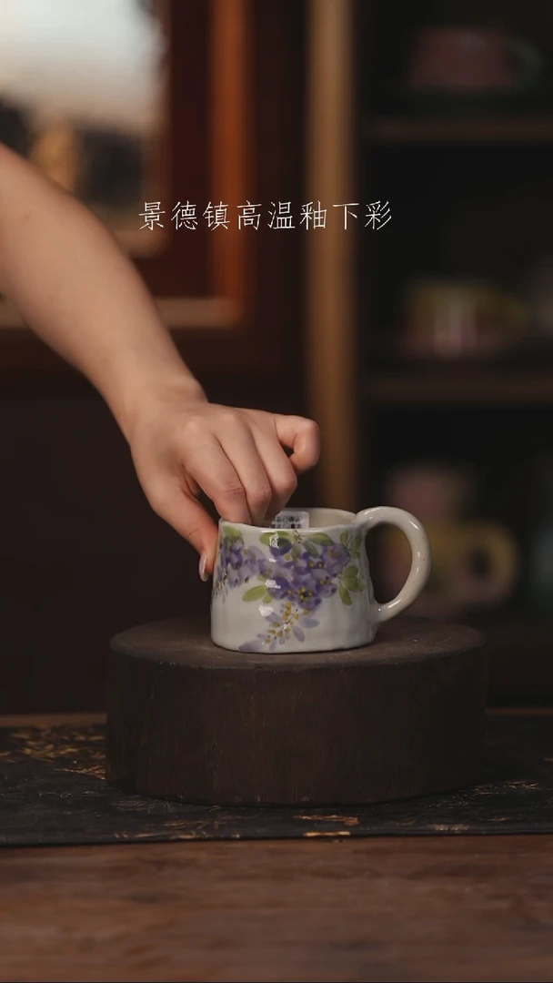 陶瓷景德镇高温釉下手绘陶瓷080