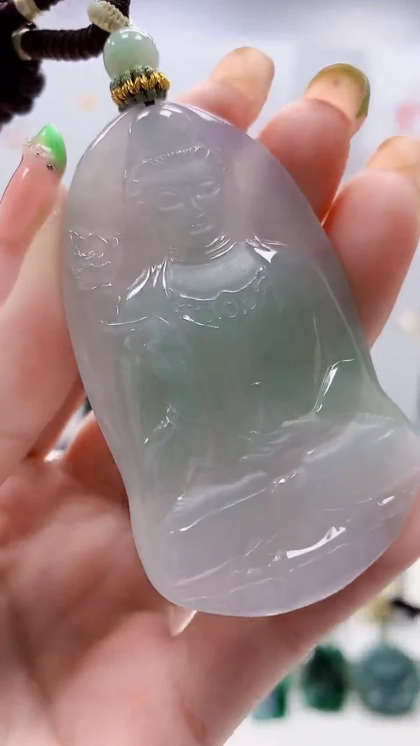 未镶嵌定制翡翠5028ry-毛货挂件180