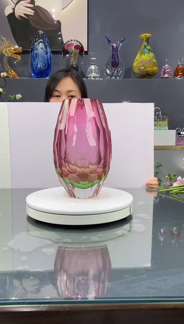 手工艺品琉璃 水晶琉璃花瓶1个