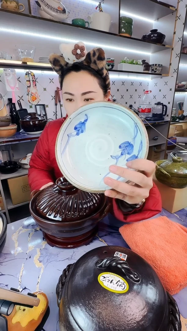 日本进口信乐烧17公分餐盘