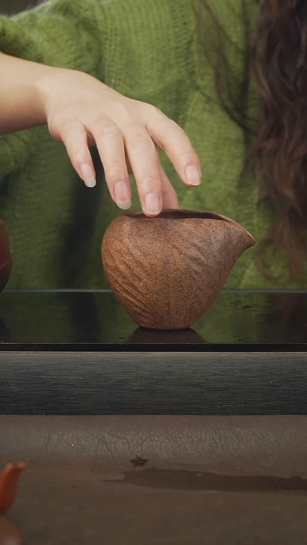 茶壶紫砂柴烧宫灯，80cc