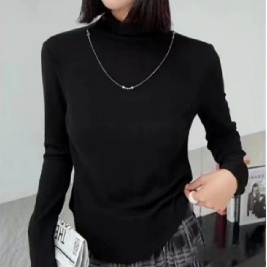 SUFEI/愫翡S45XS1573A 冬季新款简约纯色T恤衫 1573