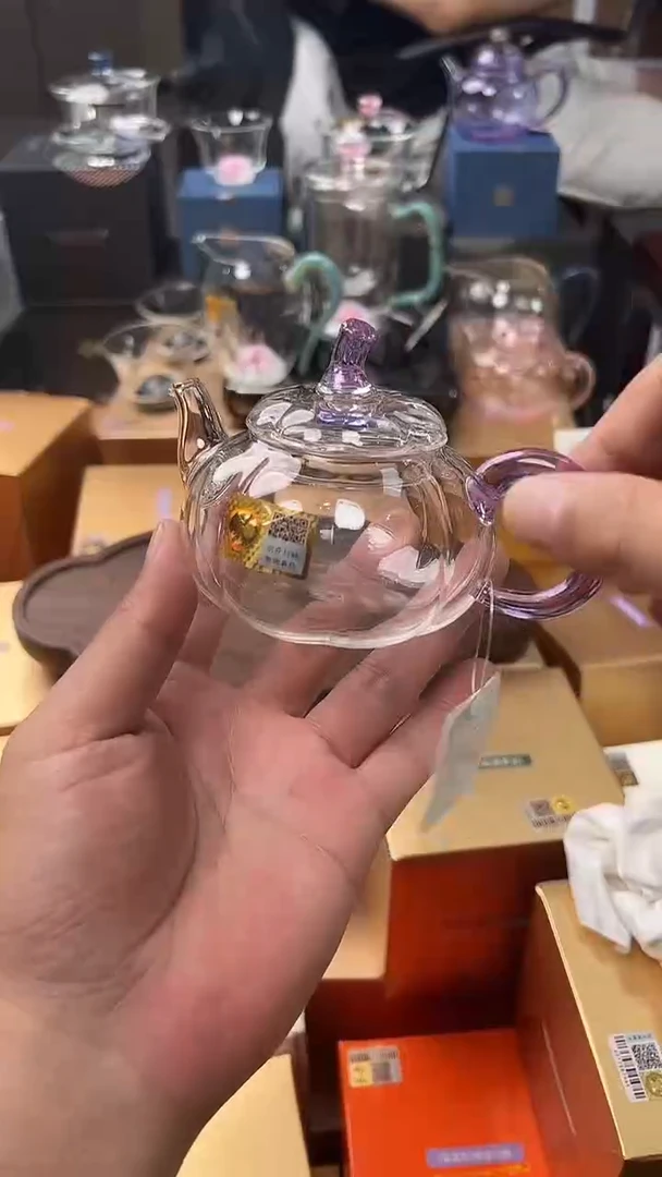 @@禾器晶彩福蔓壶浅紫色
