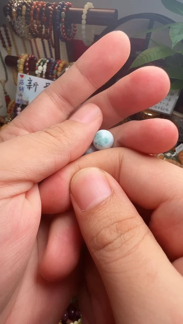 未镶嵌针钠钙石（海纹石）珠宝半成品小*圈（一物一件）004471