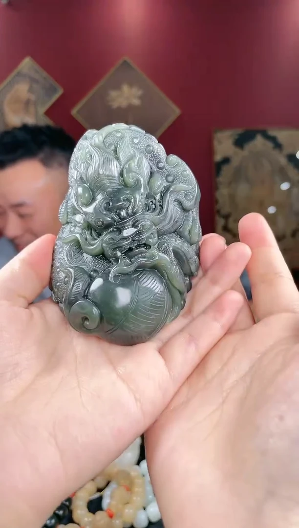 【闪购商品】和田玉把件未镶嵌龙头
