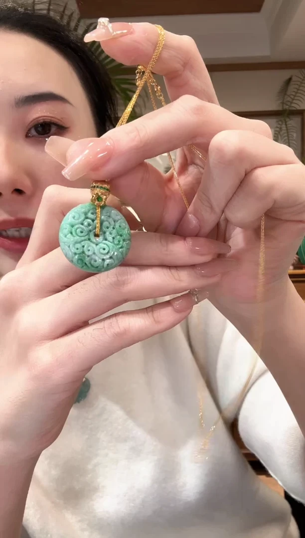 【闪购商品】翡翠颈饰未镶嵌国风