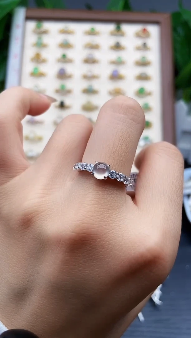 银S925镶嵌戒指翡翠12