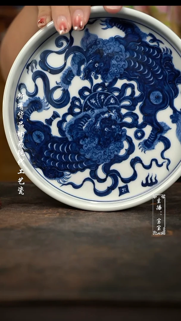 微瑕 福利手绘高温现代瓷  狮子壶承