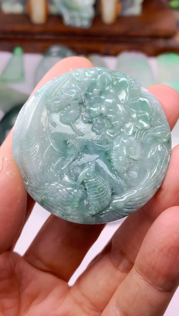 颈饰未镶嵌翡翠孤****9花开富贵