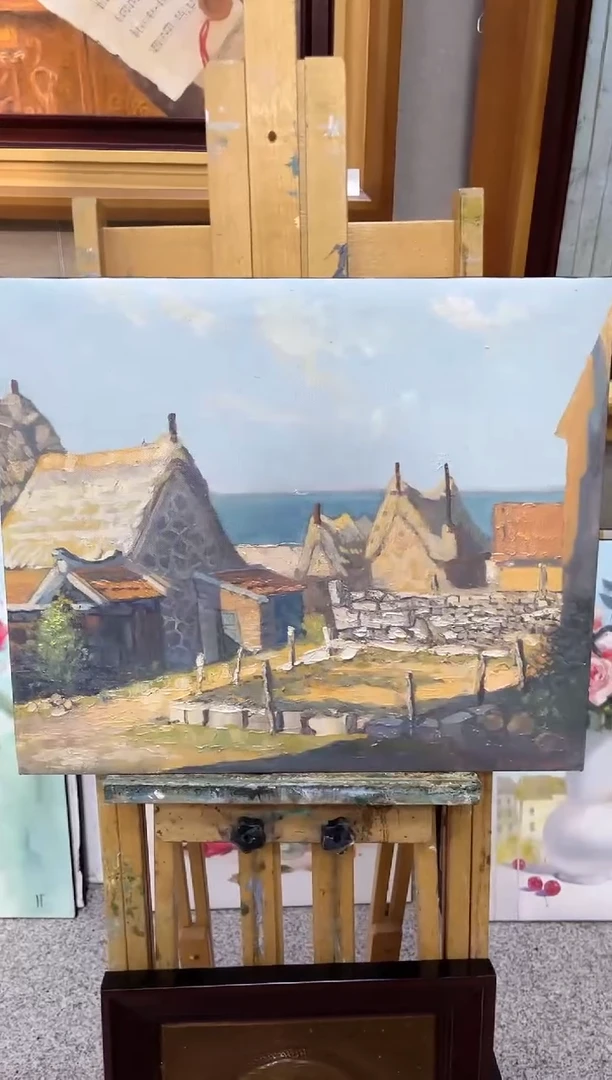 【闪购商品】俄罗斯油画《风景》42*50 内框