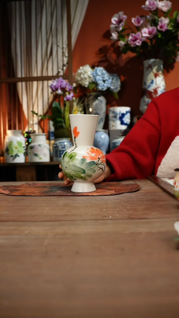 现代高温釉下彩手绘陶瓷餐具