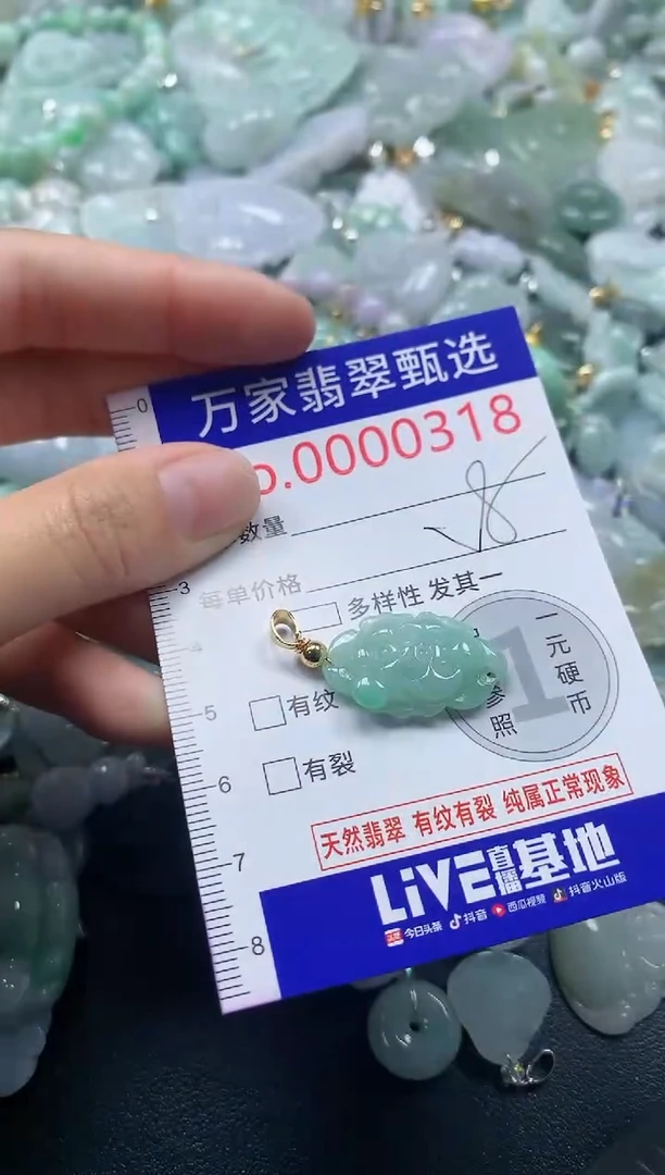 吊坠(不含链)未镶嵌翡翠0318