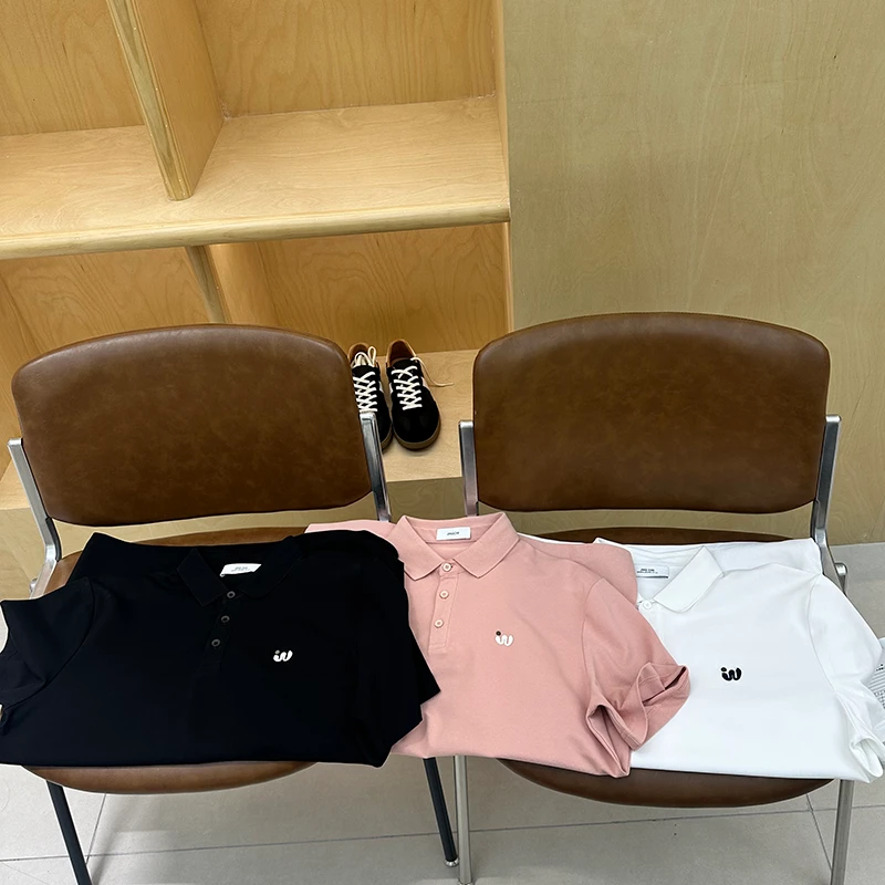 百搭Polo衫时尚休闲短袖夏季常规款修身免烫男打底翻领上衣纯色
