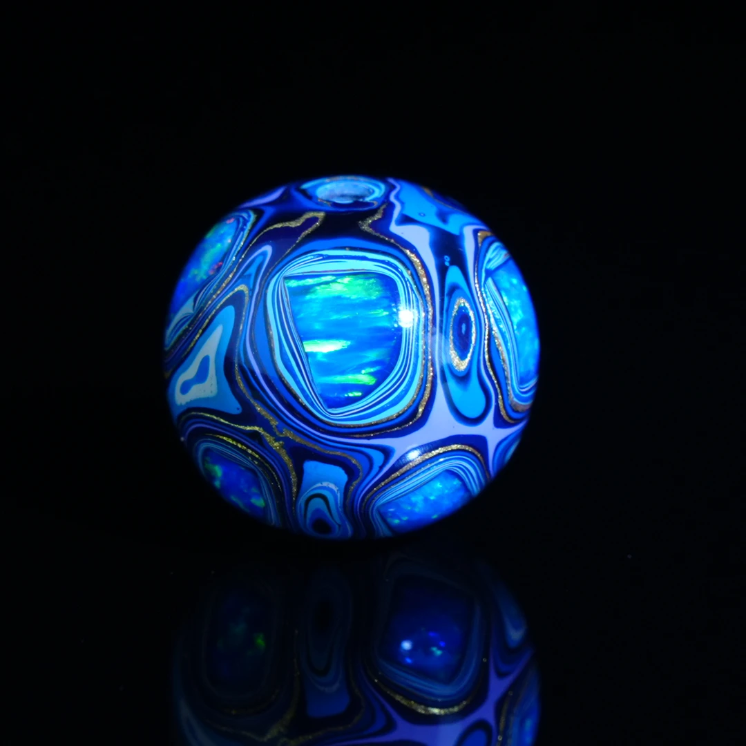 蓝眼泪爆欧大漆珠