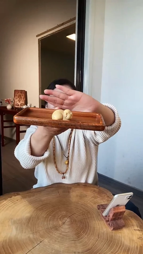 黄杨木原木实木二师兄精雕刻