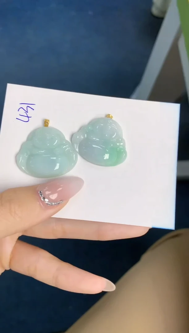 【闪购商品】翡翠颈饰18K金镶嵌 天然翡翠A货