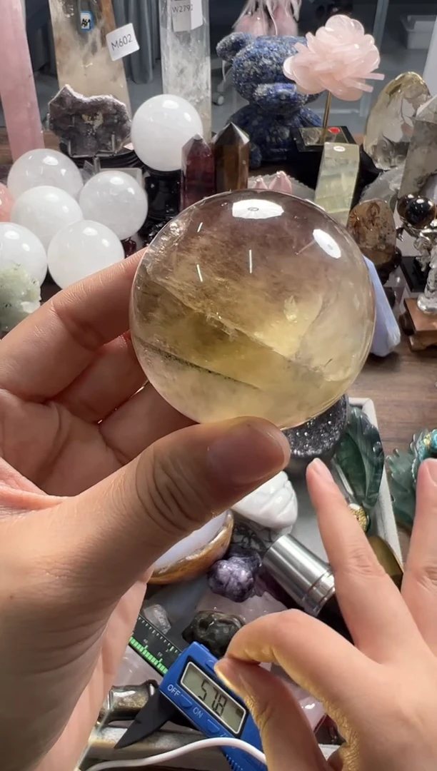 未镶嵌珠宝半成品水晶M532 约5.3cm