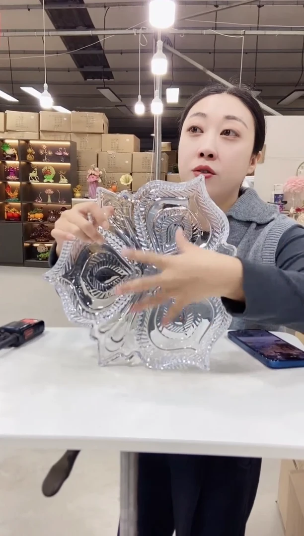大号透明麦穗分格盘