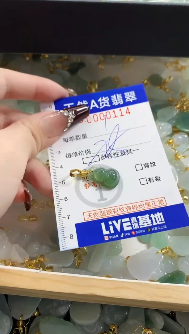 颈饰未镶嵌翡翠天然A货翡翠