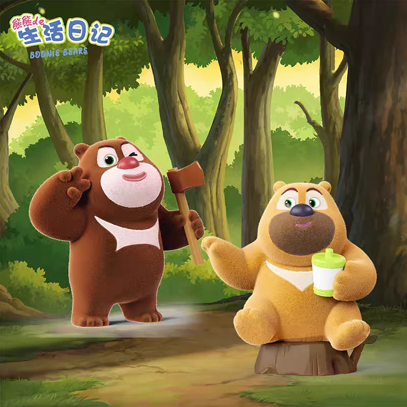 正品熊出没熊熊的生活日记系列盲盒手办熊大熊二联名熊大熊二盲盒