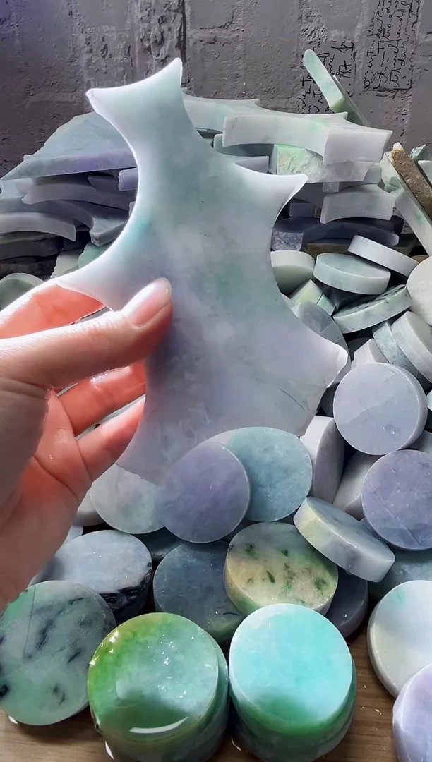 裸石翡翠天然翡翠A货余 南 357