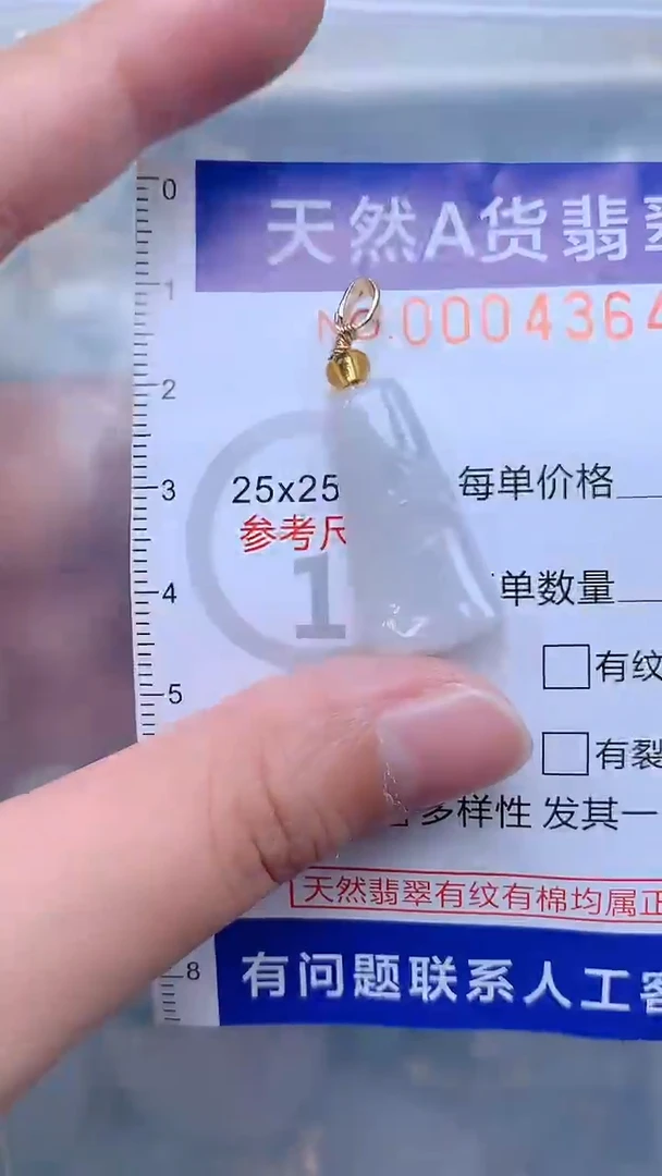 翡翠未镶嵌吊坠(不含链)1