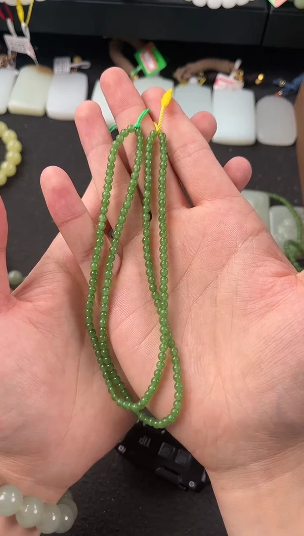 【闪购商品】和田玉项链未镶嵌俄碧卡4项链微色差