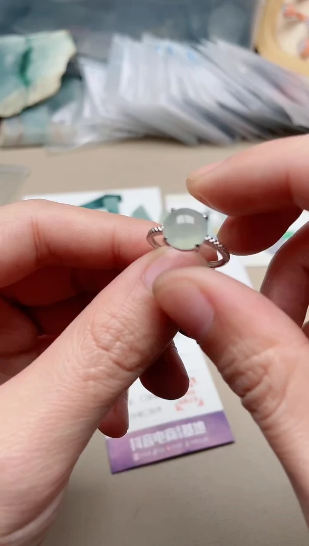 【闪购商品】翡翠戒指银S925镶嵌1000000019