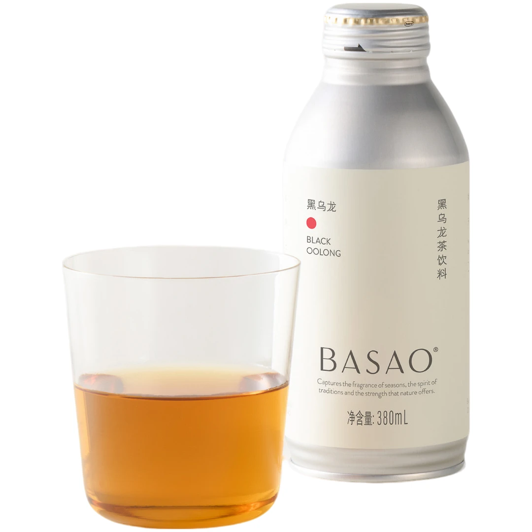BASAO佰朔 红乌龙茶饮料无糖0糖0脂黑乌龙茶饮料整箱380ml*12罐