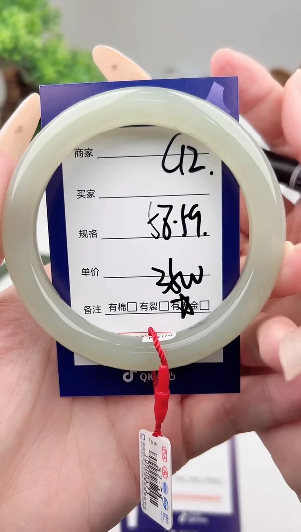 未镶嵌手镯和田玉微色差C12