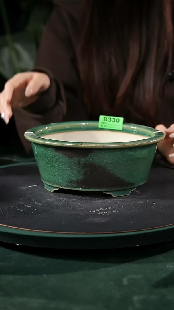 【石湾花盆】8寸反口圆盆新款330